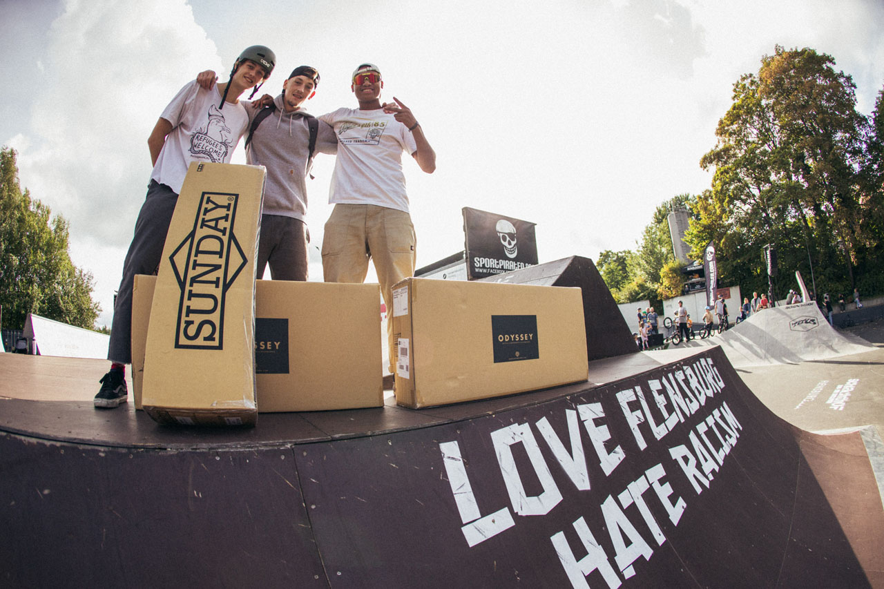 Bei den Profis haben gewonnen: 1. Platz Jan Lemke, 2. Platz Sebastian Werth, 3. Platz Sikharin Supanmart