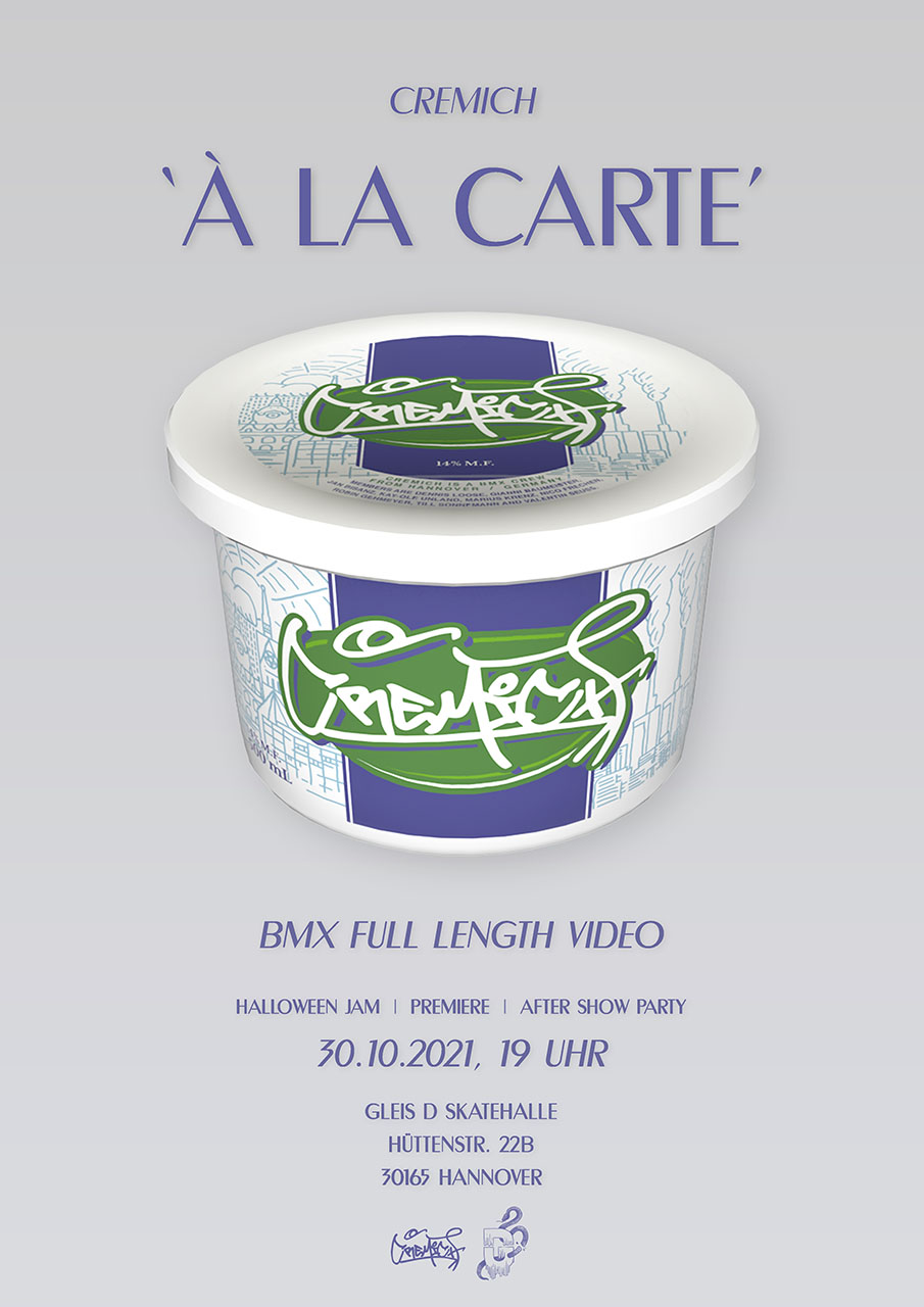Am 30. Oktober 2021 feiert das "À La Carte"-Video von Cremich auf dem Halloween Jam in Hannover Premiere