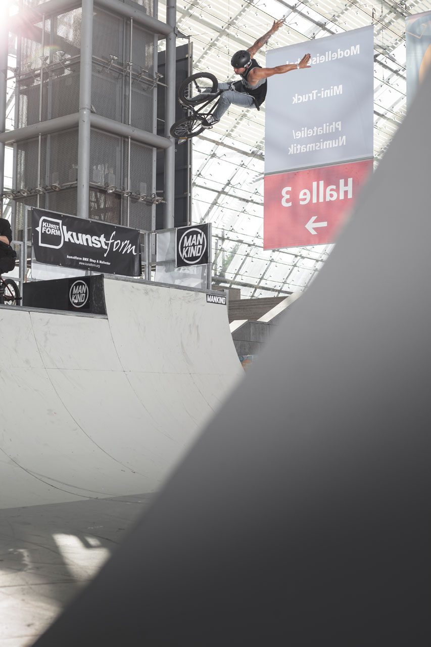 Tobias Freigang kurz davor, sich die Arme auszukugeln