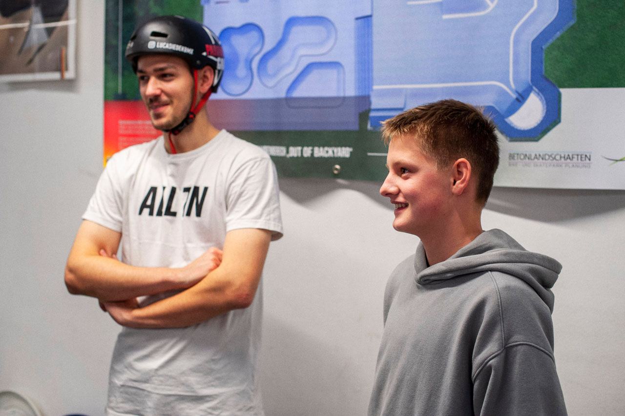 Lars Kindermann konnte leider nicht selbst aufs Rad steigen, weil er sich noch von einer Fuß-Op erholte