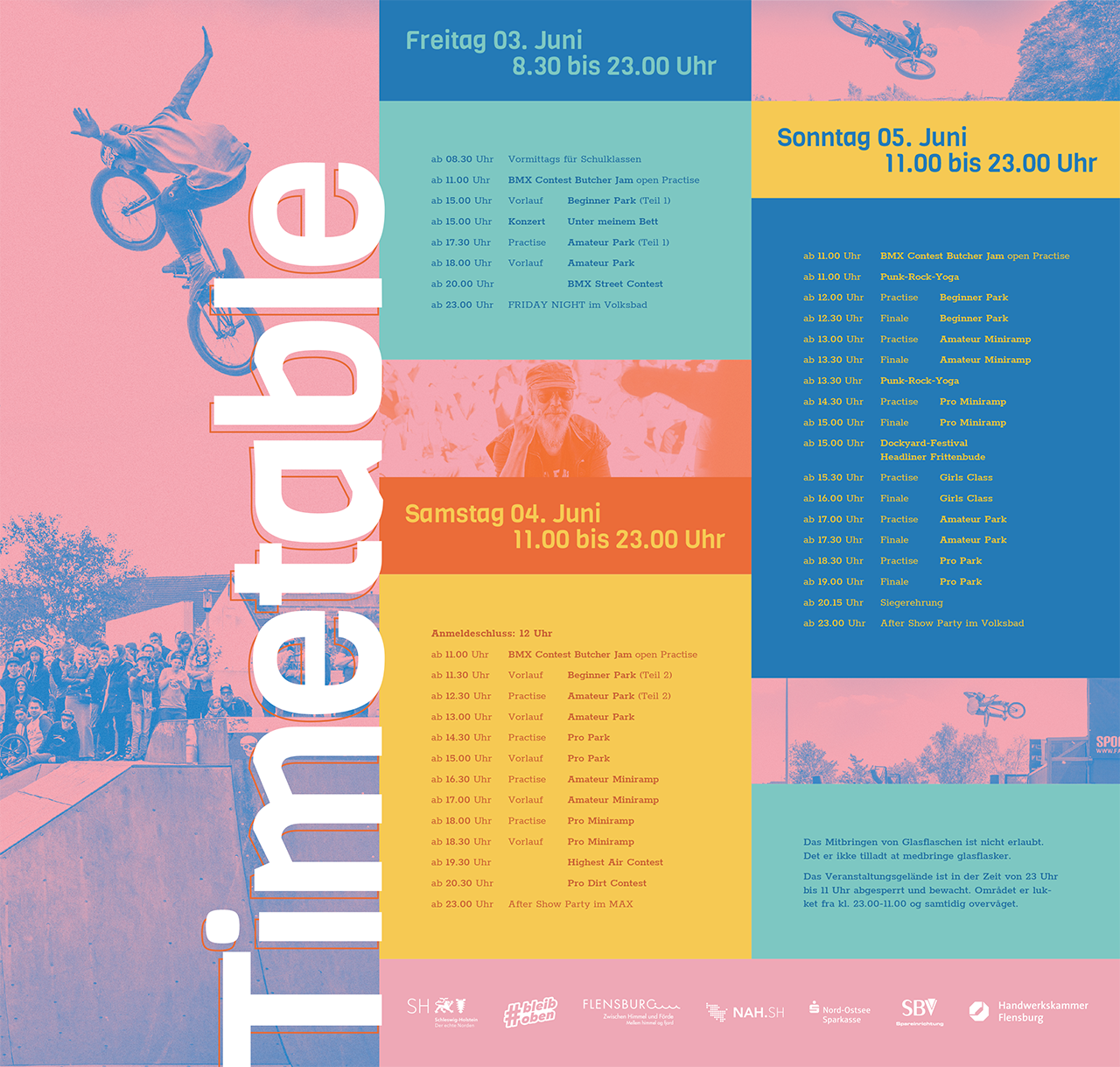 Zeitplan für den Butcher Jam 2022 im Schlachthof Flensburg