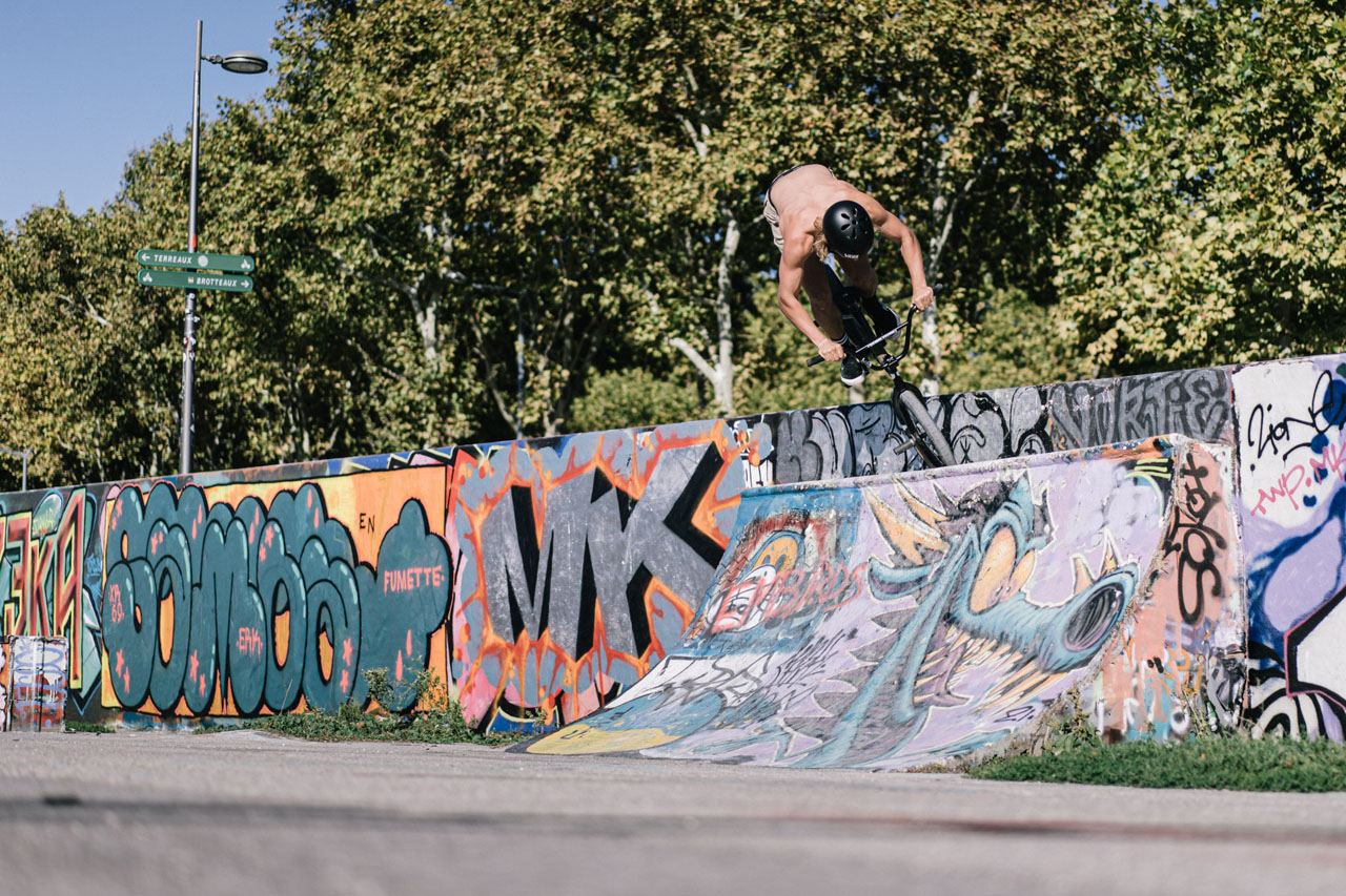 Pierre Hinze ließ bei seinem Signaturetrick Paul Thölen in Lyon den Vortritt