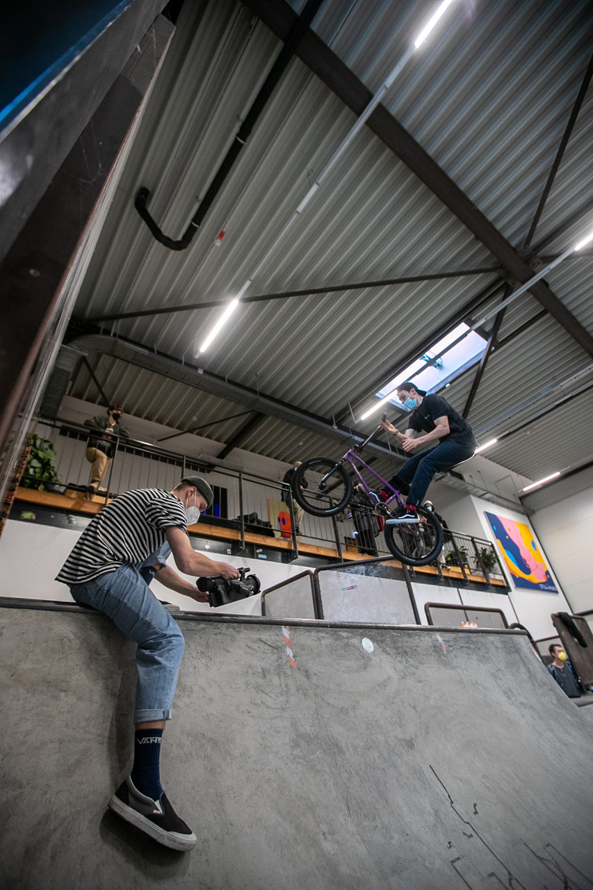 Marvin Maiocchi mit einem, zumindest für seine Verhältnisse, geradezu zahmen Trick. Bat to Tailtap