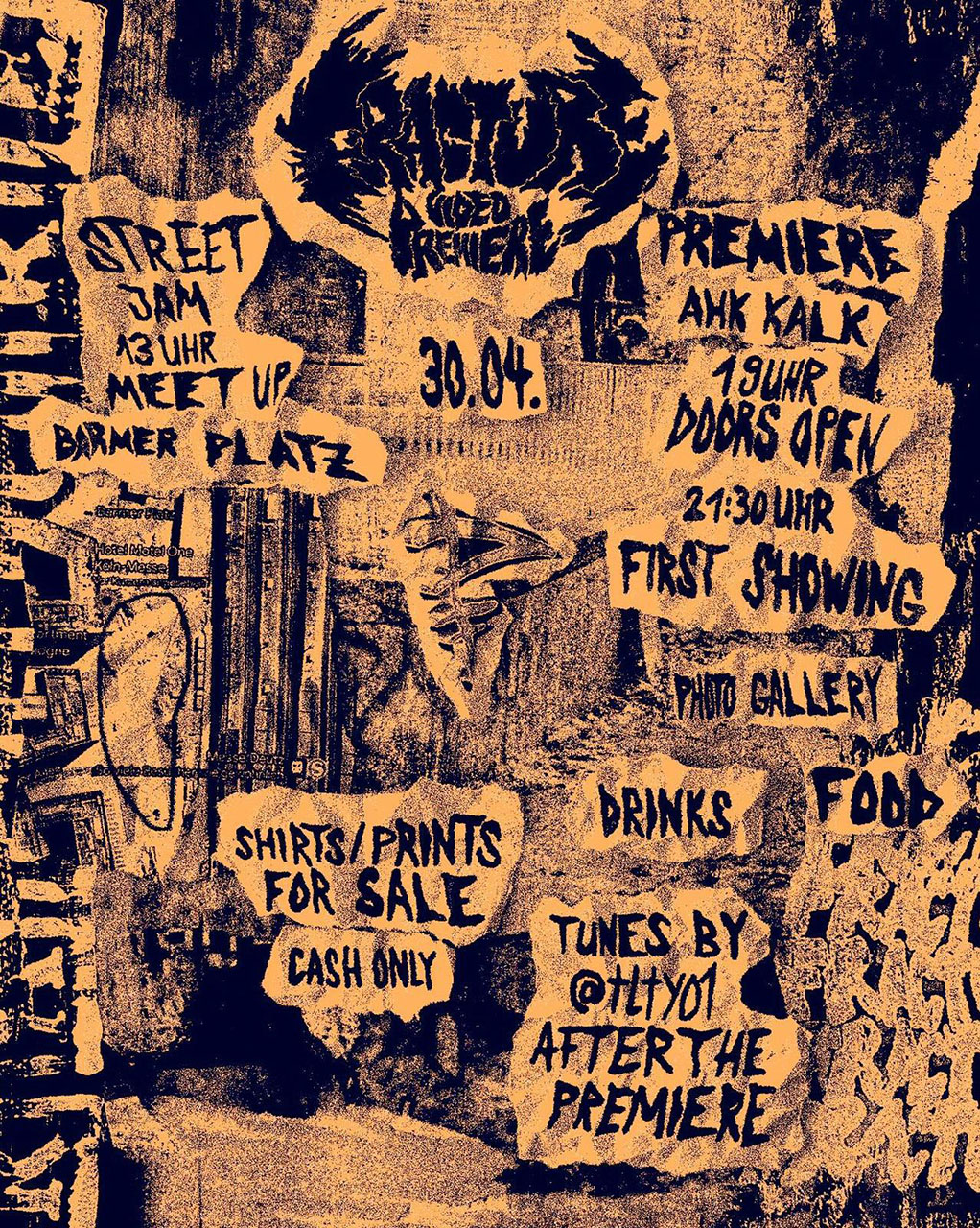 SAVE DAS VERDAMMTE DATE! Am 30. April 2022 findet in Köln die Premiere des ersten Full-length-Videos von Fracture statt.