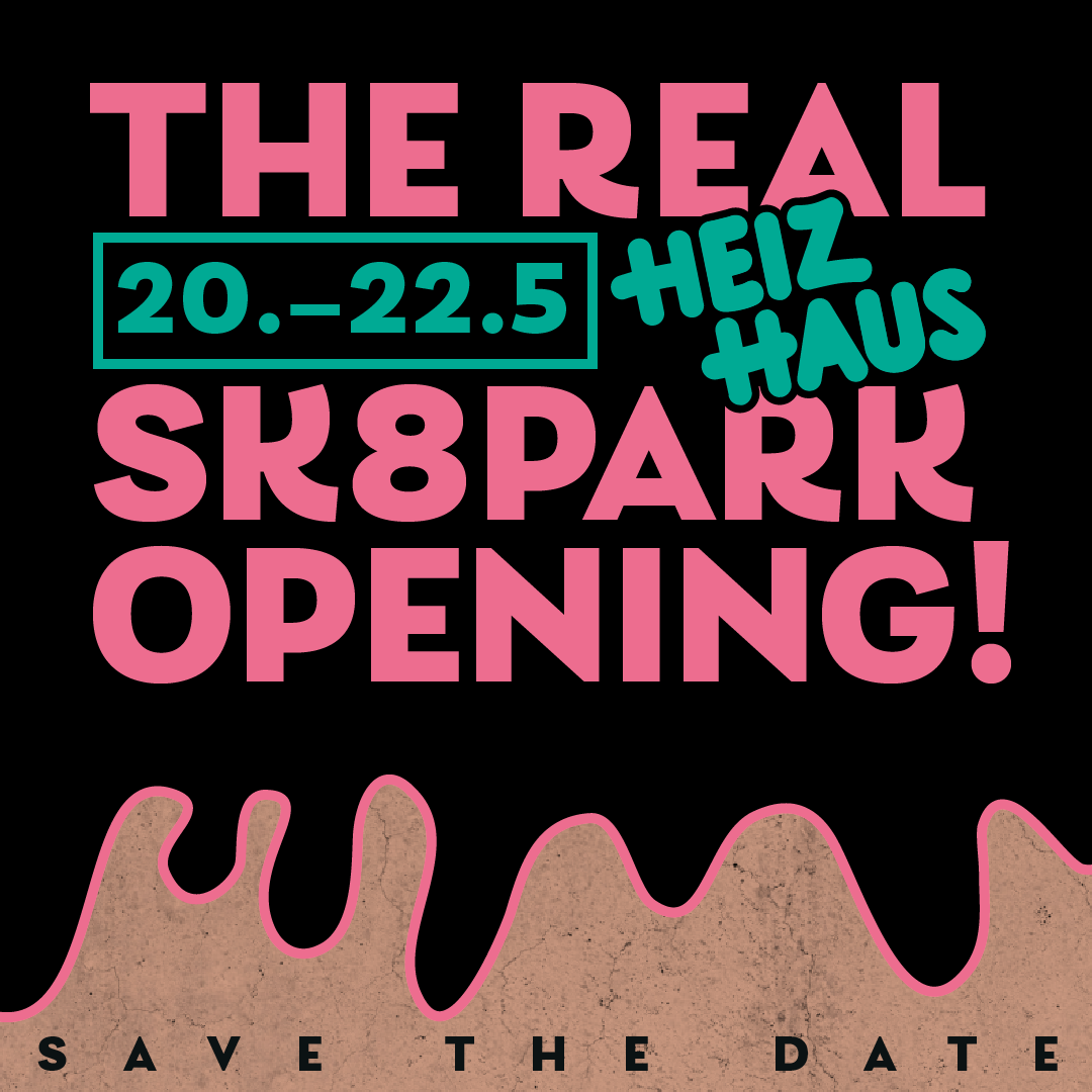 Vom 20. bis 22. Mai 2022 wird in Leipzig der neue Outdoorpark vor dem Heizhaus mit einem dicken Rahmenprogramm offiziell eingeweiht.