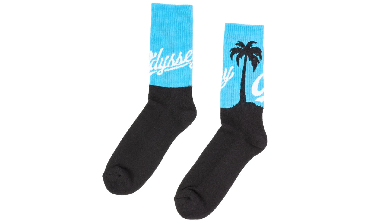 Odyssey BMX Palm Socken in schwarz/türkis