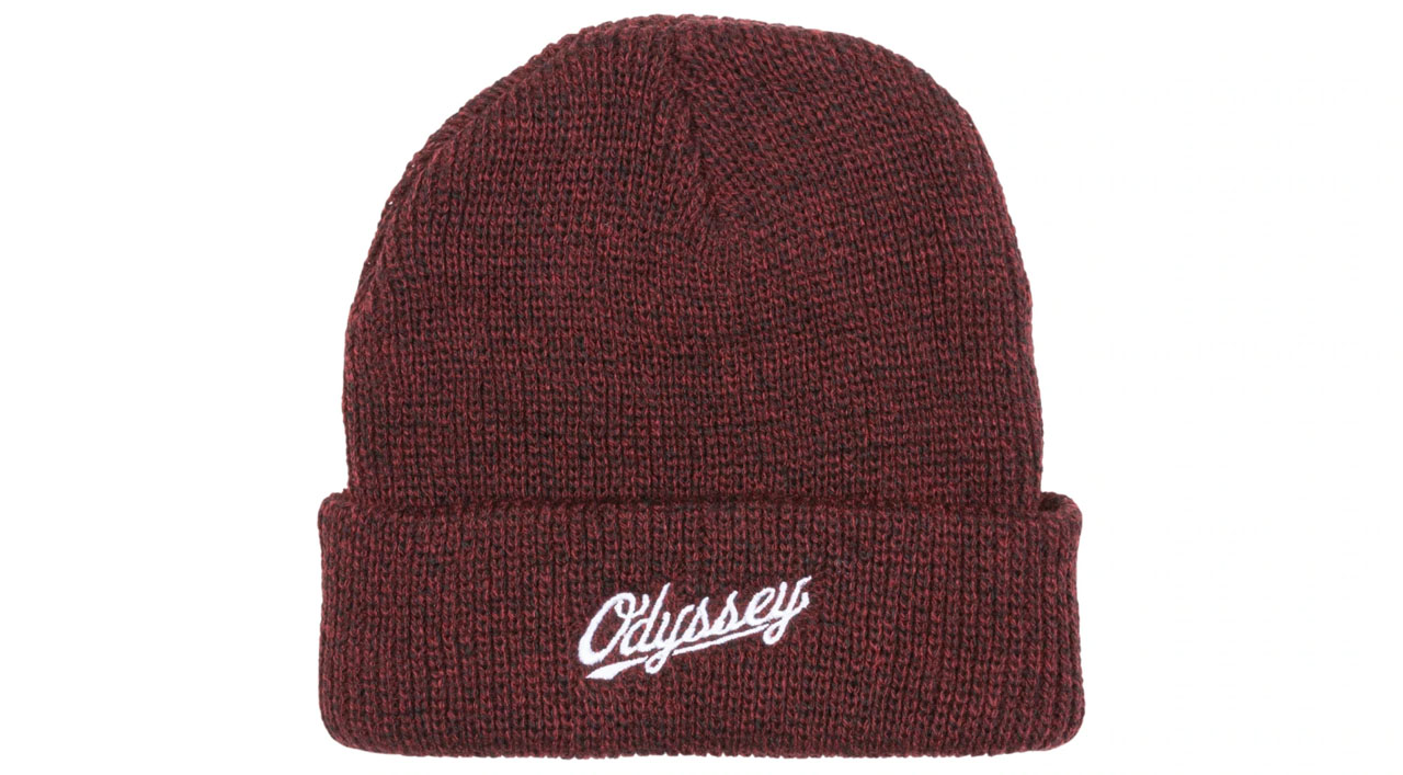 Odyssey BMX Slugger Beanie in rot/schwarz