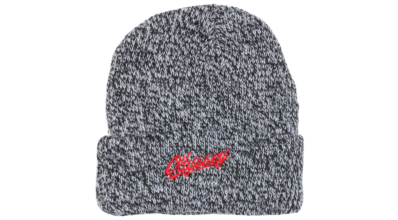 Odyssey BMX Slugger Beanie in weiß/schwarz