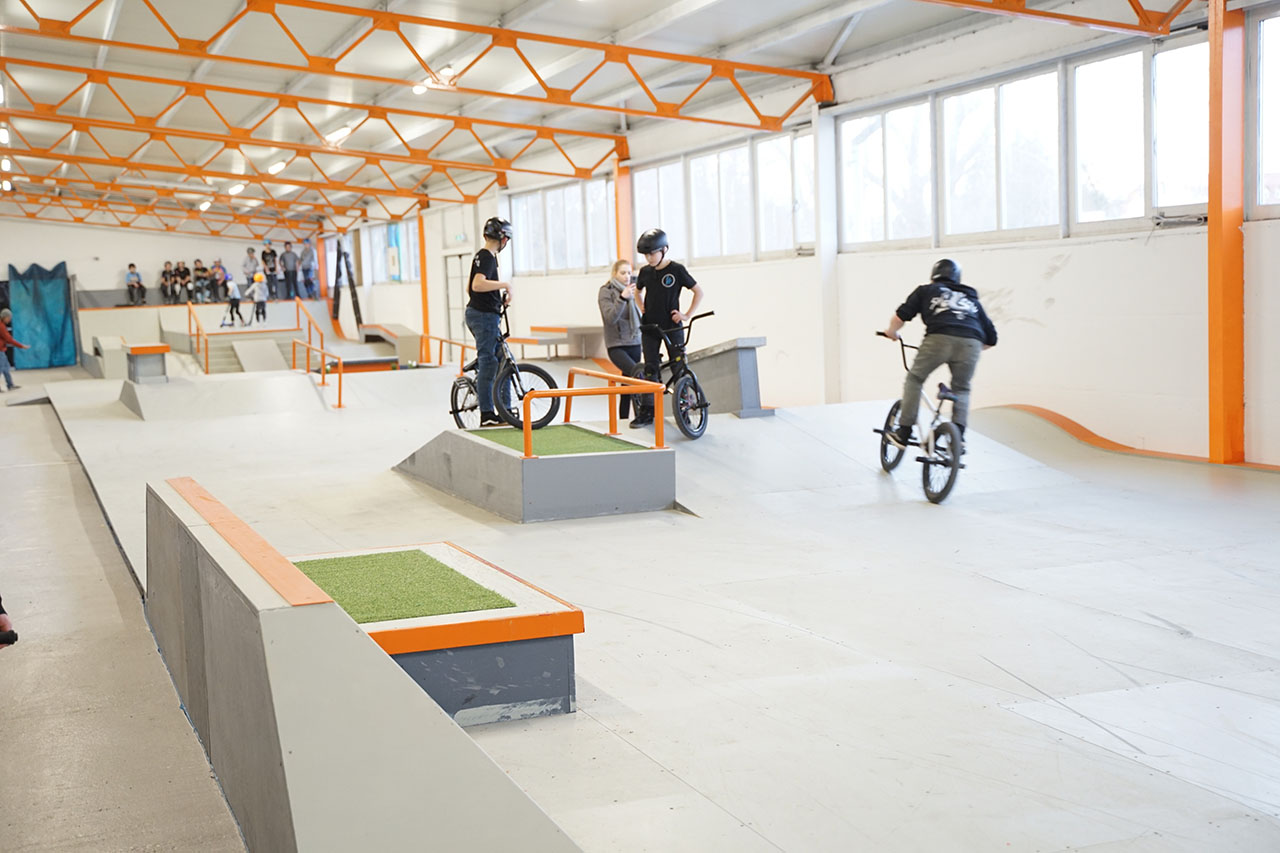 Die neue Streethalle im Thuringia Funpark Mühlhausen