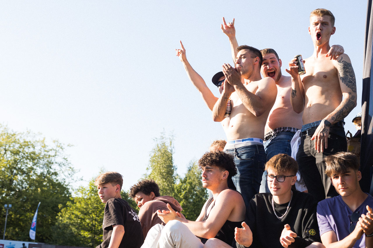 Beste Stimmung in der Nordkurve