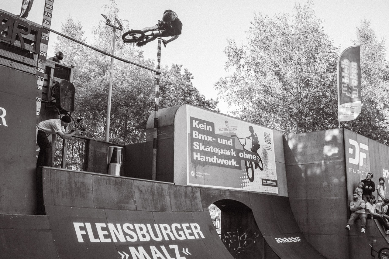 Paul Thölen konnte mit 3,7 m den traditionellen Highest-Air-Contest für sich entscheiden