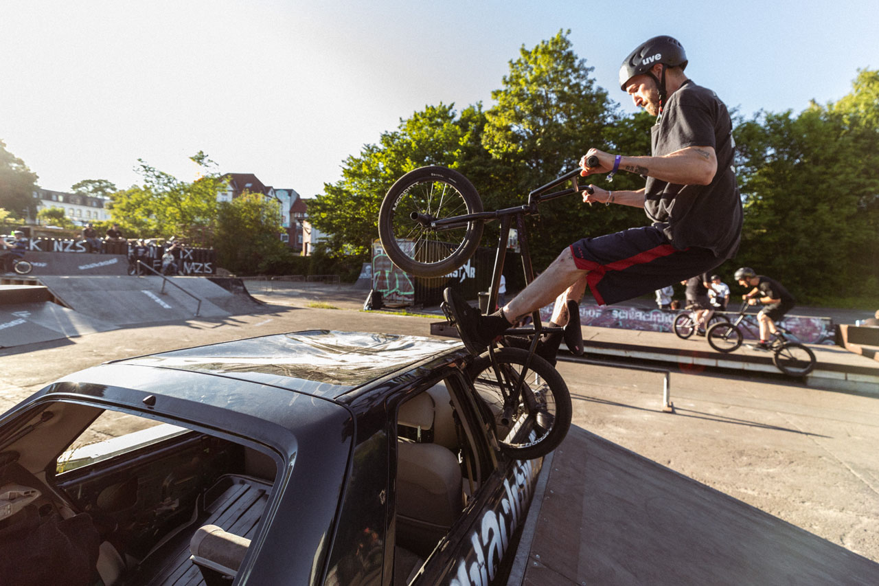 Jan Mihaly war so kreativ unterwegs wie eh und je und konnte nicht zuletzt deshalb, den Streetcontest am Freitagabend für sich entscheiden