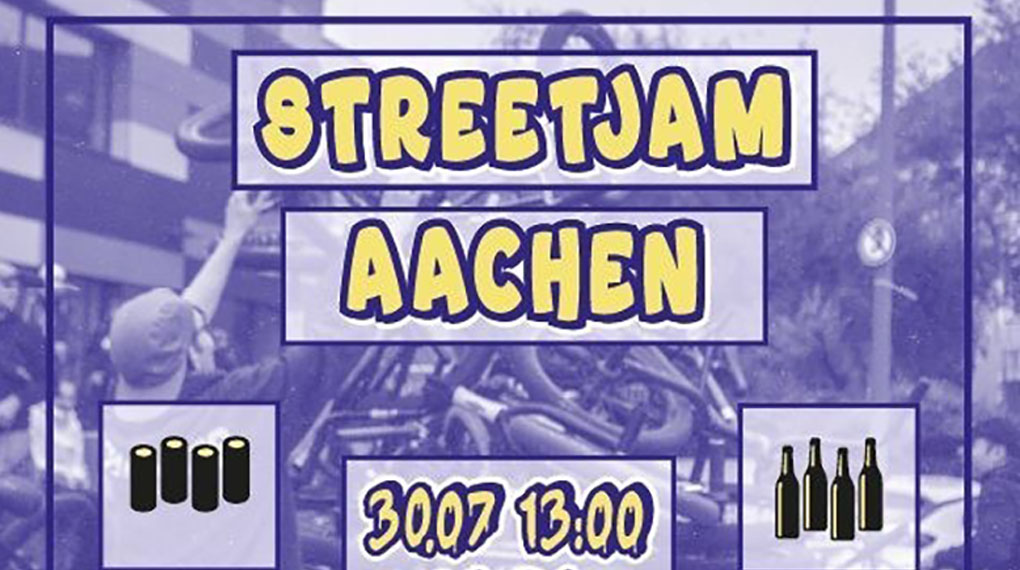 Save the date! Auch in diesem Jahr findet in Aachen wieder ein dicker BMX-Streetjam statt. Hier erfährst du mehr!