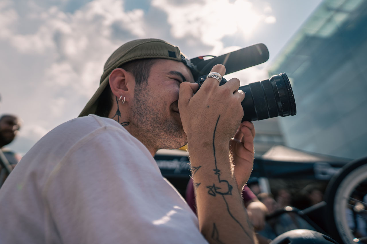 X-Games-Medalist David Schaller war am Start, um ein Video vom Streetrail Battle zu filmen, das in Kürze online geht