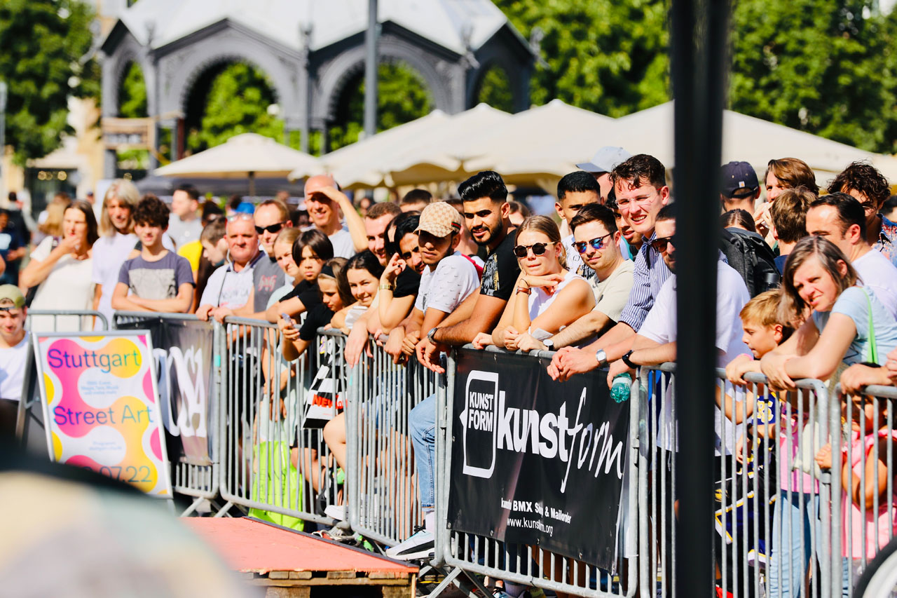 Volles Haus beim kunstform BMX Streetrail Battle