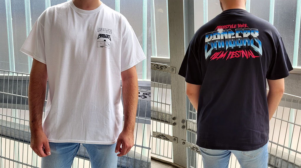 Die offiziellen T-Shirts des diesjährigen BANGERS Freestyle Film Festivals sind ab sofort exklusiv im People