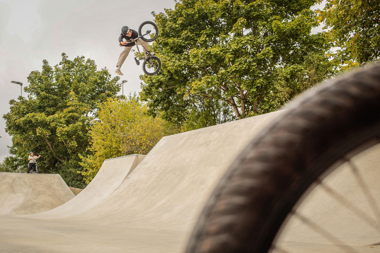 Santiago Laverde mit besten Haltungsnoten über den Hiptransfer