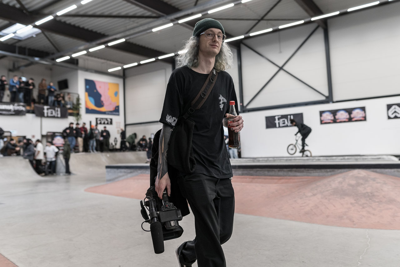 Währenddessen ging Tim Schoberth schonmal in Position, um alles für die Nachwelt festzuhalten