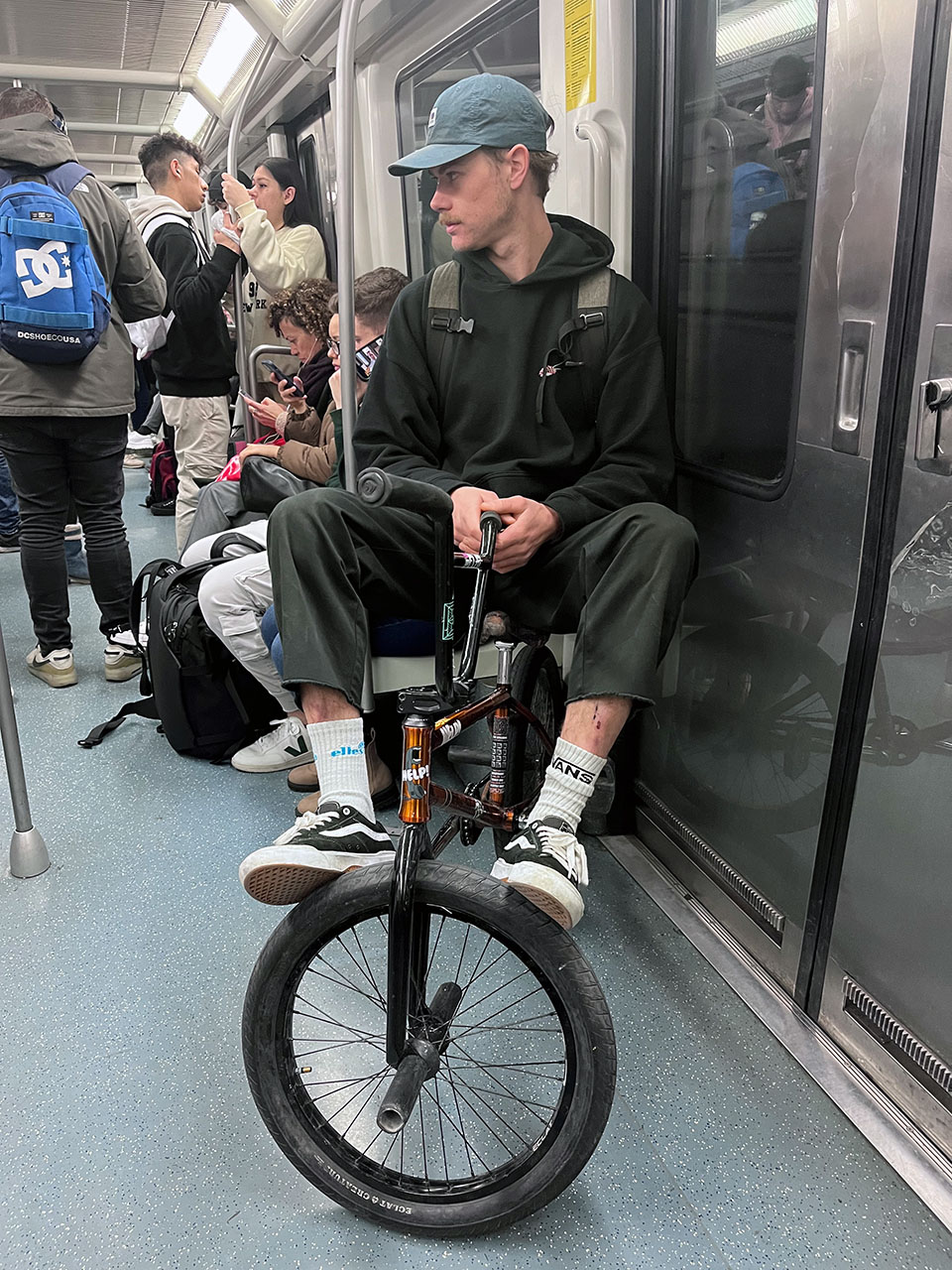 Ein seltenes Bild: Marius ohne Helm