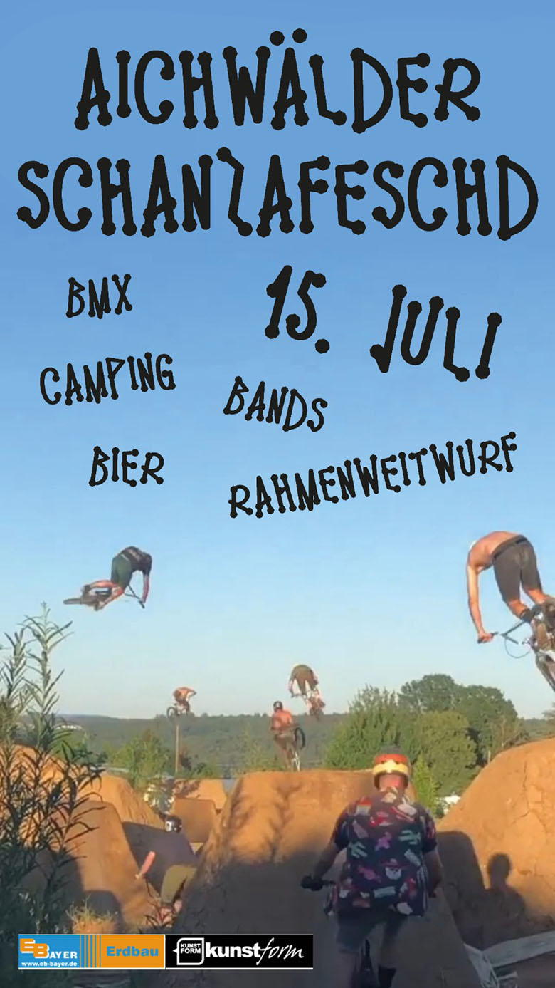 Fans von Trains, Bier, Feuer und Livemusik sollte sich das Wochenende vom 15.07. freihalten, da steigt an den Aichwaldtrails nämlich das Schanzafeschd 2023.