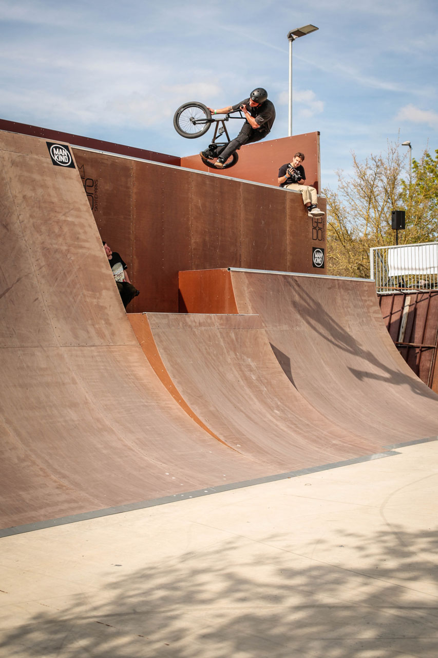 Camilo Rodriguez mit einem der besten Tricks des Wochenendes