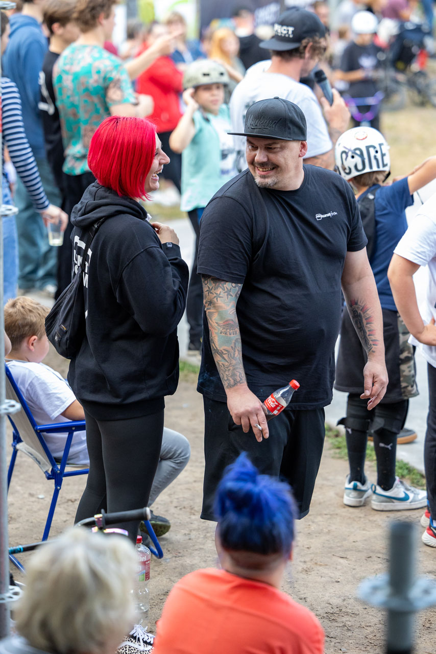 Thomas Ebeling vom kunstform BMX Shop Berlin war natürlich auch am Start