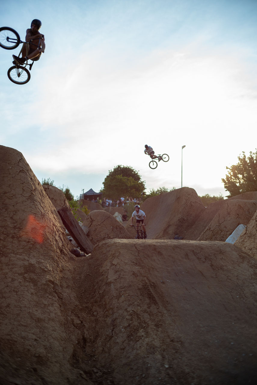 Noch schnell eine letzte Runde, bevor die Sonne untergeht