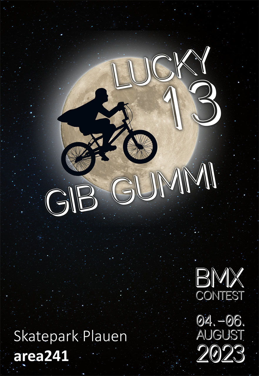 Vom 04. bis 06. August 2023 steigt in der Area 241 in Plauen die 13. Auflage des legendären Gib Gummi BMX-Contests. Alles Weitere erfährst du hier.