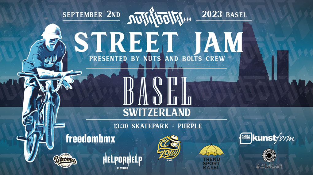 Am 02. September 2023 lädt die Nuts and Bolts Crew aus der Schweiz zum Streetjam nach Basel. Alles Weitere erfährst du hier.