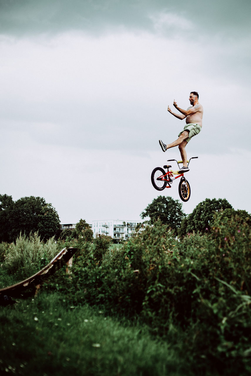 Das war Schmiddies erster Sprung und er war anscheinend sauer, dass wir ohne ihn gestartet haben. Picture by Sven Hallmann
