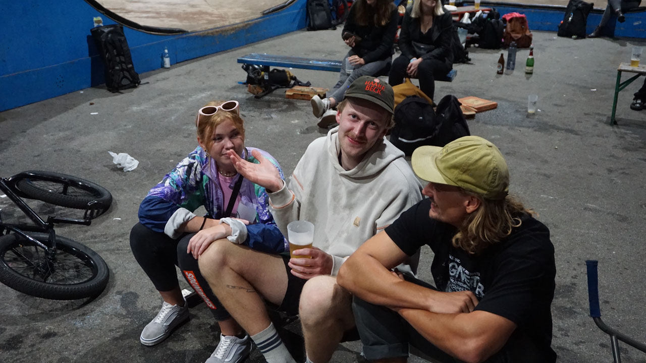 Tja, auch Arne hat für den ganzen Abend keine Worte mehr. Es war sichtlich lustig!