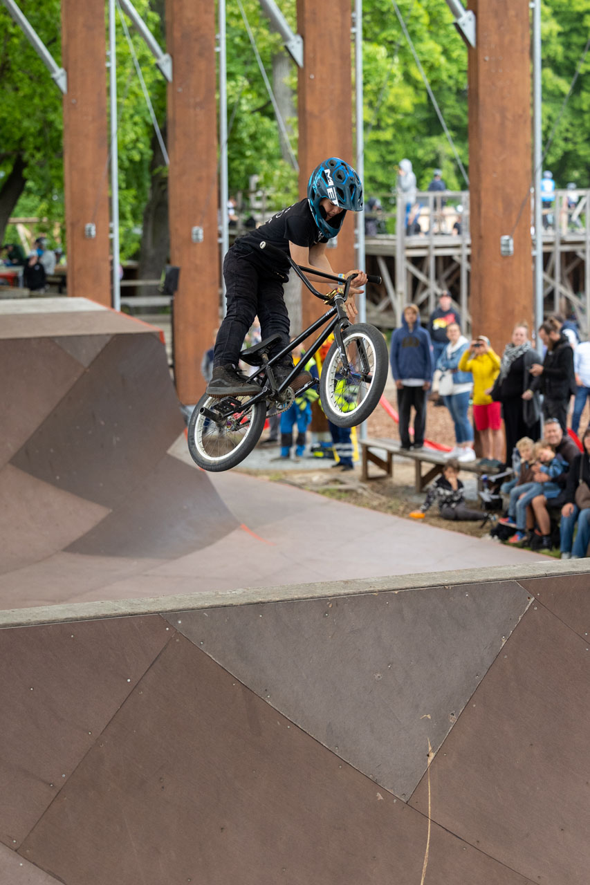 Gustav Molitor ist zwar erst 11 Jahre alt, ging in der Amateurklasse aber schon schwer ab