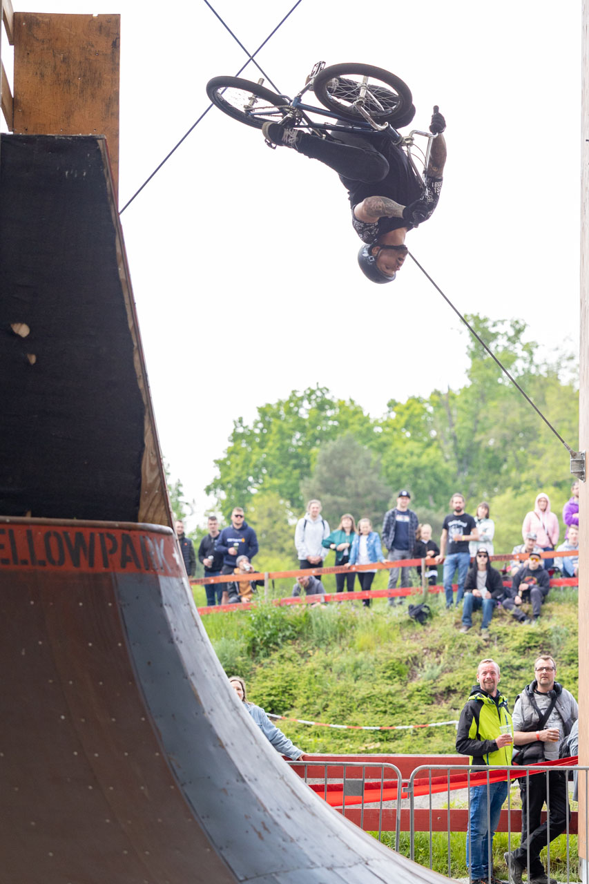 Tobias Freigang nutzte während seiner Runs wirklich jeden Winkel des Parks