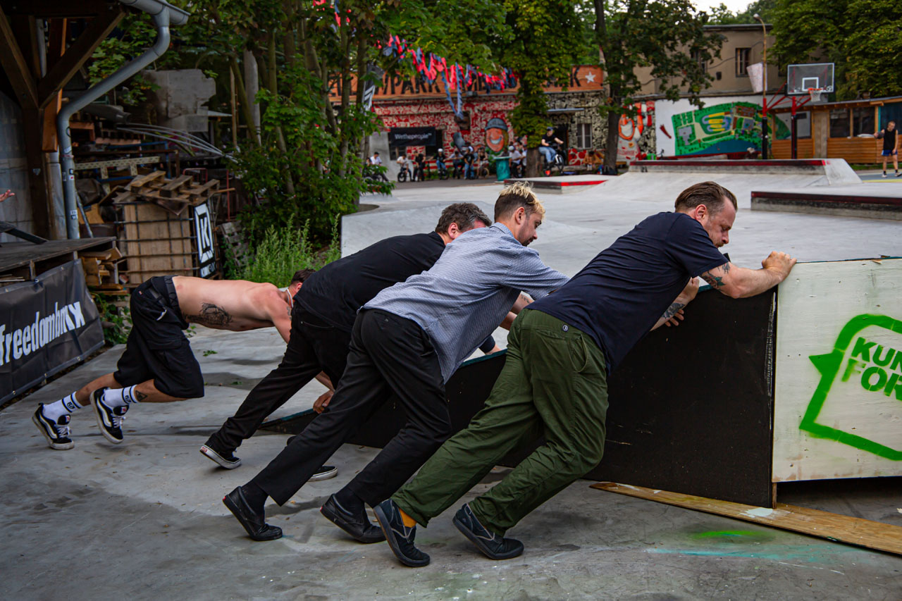 Jetzt noch schnell das Best-Trick-Obstacle in die richtige Position geschoben und schon kann es losgehen