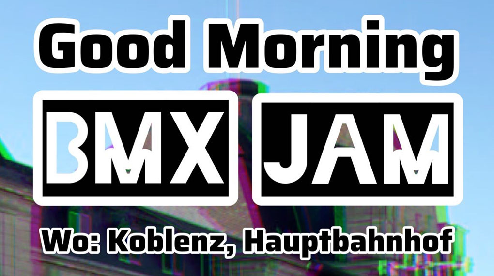 Die beiden deutschen BMX-Flatlandlegenden Chris Böhm und Frank Lukas laden am 09. September 2023 zum Good Morning BMX Jam nach Koblenz.
