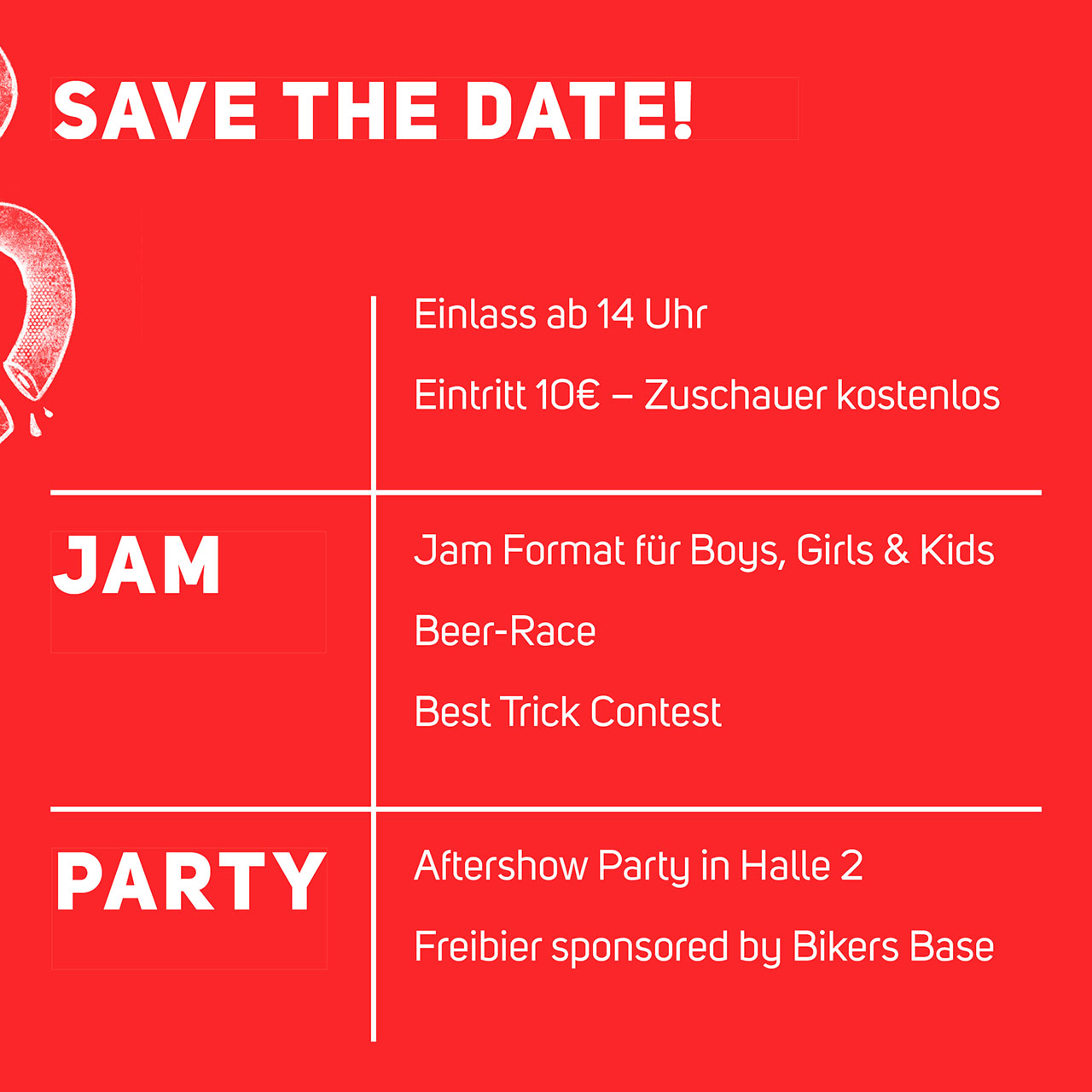 SAVE THE FREAKING DATE! Die diesjährige Auflage des legendären Halloween Jams steigt am 28. Oktober 2023 in der Gleis D Skatehalle Hannover.