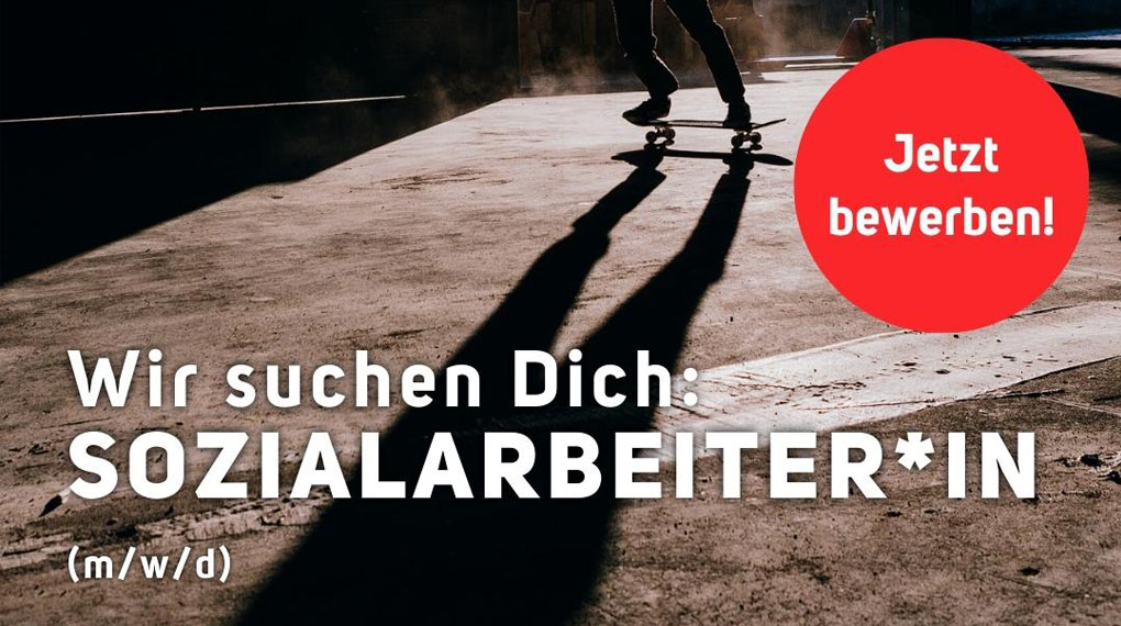 Die Gleis D Skatehalle in Hannover sucht ab sofort ein:e Sozialarbeiter:in (oder verwandte Berufsgruppe) in Vollzeit. Hier erfährst du mehr.