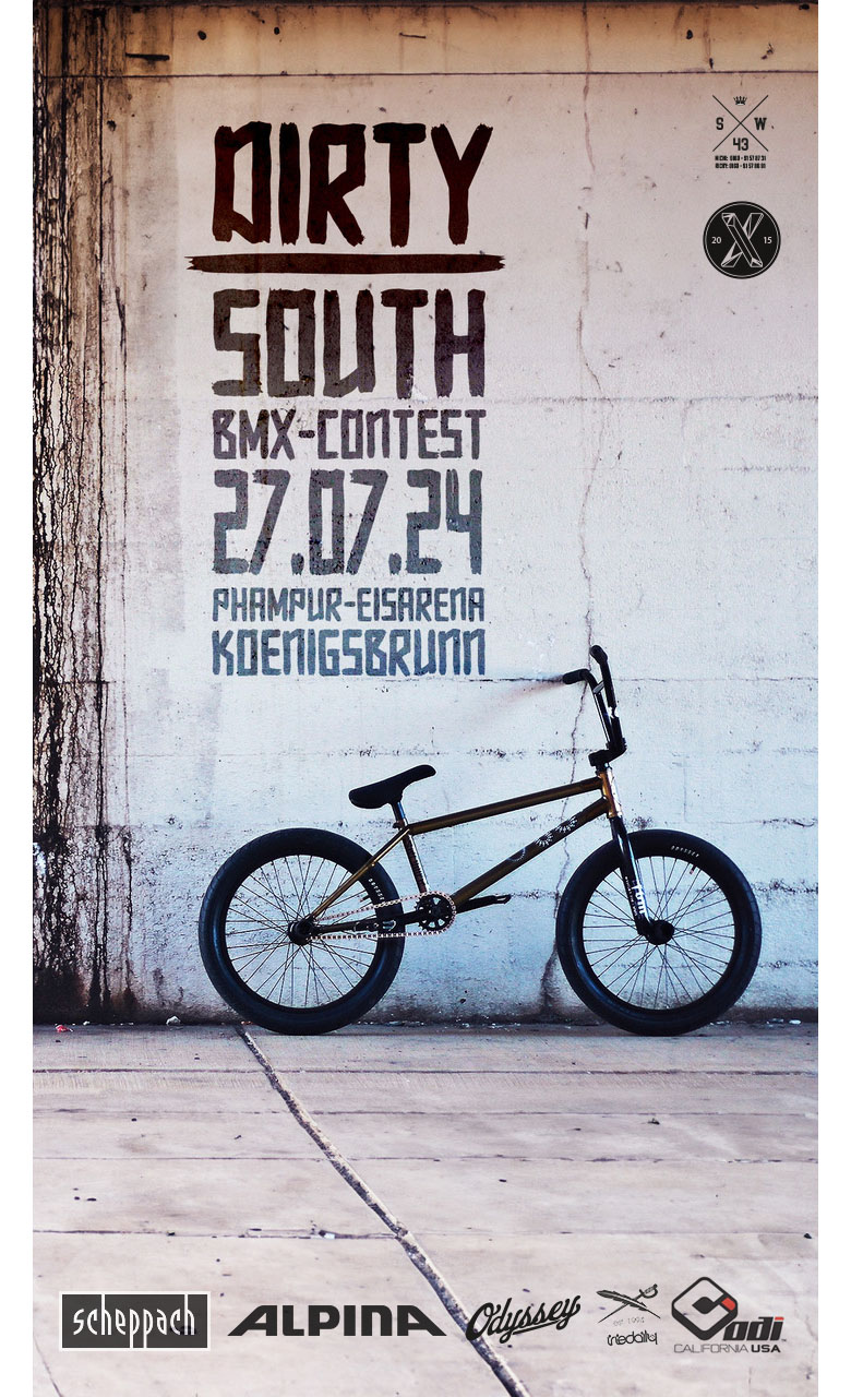 Genaue Infos zu dem Dirty South BMX-Contest am 27.07.2024 in Königsbrunn gibt es noch nicht, aber ihr könnt euch den Termin ja trotzdem schonmal freihalten!