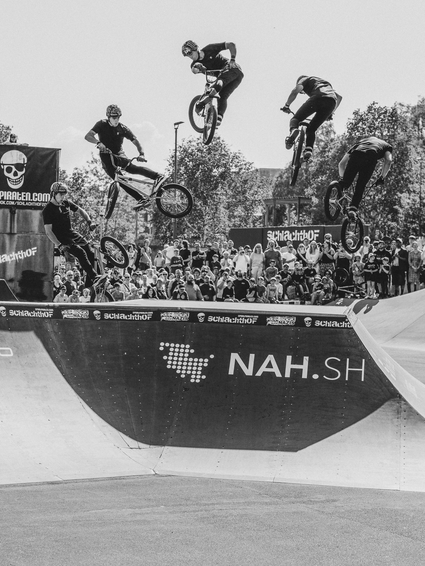 Bryce Tyron aus den USA mit einem 360 Lookback über die am schwierigsten zu springende Box im Schlachthof Flensburg