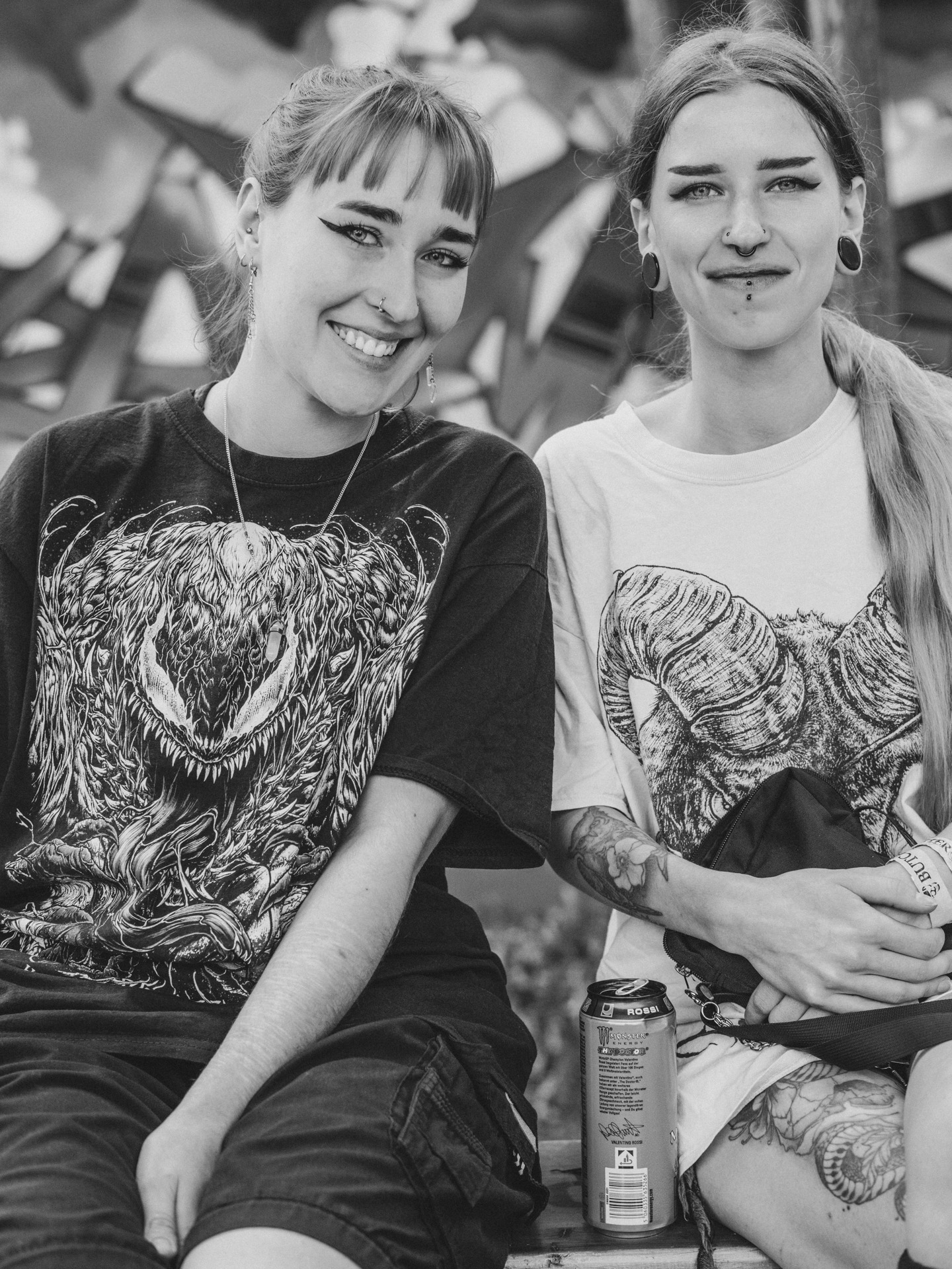 Wer Lust und noch freie Stellen auf der Haut hatte, konnte sich beim Butcher Jam von diesen Damen tätowieren lassen