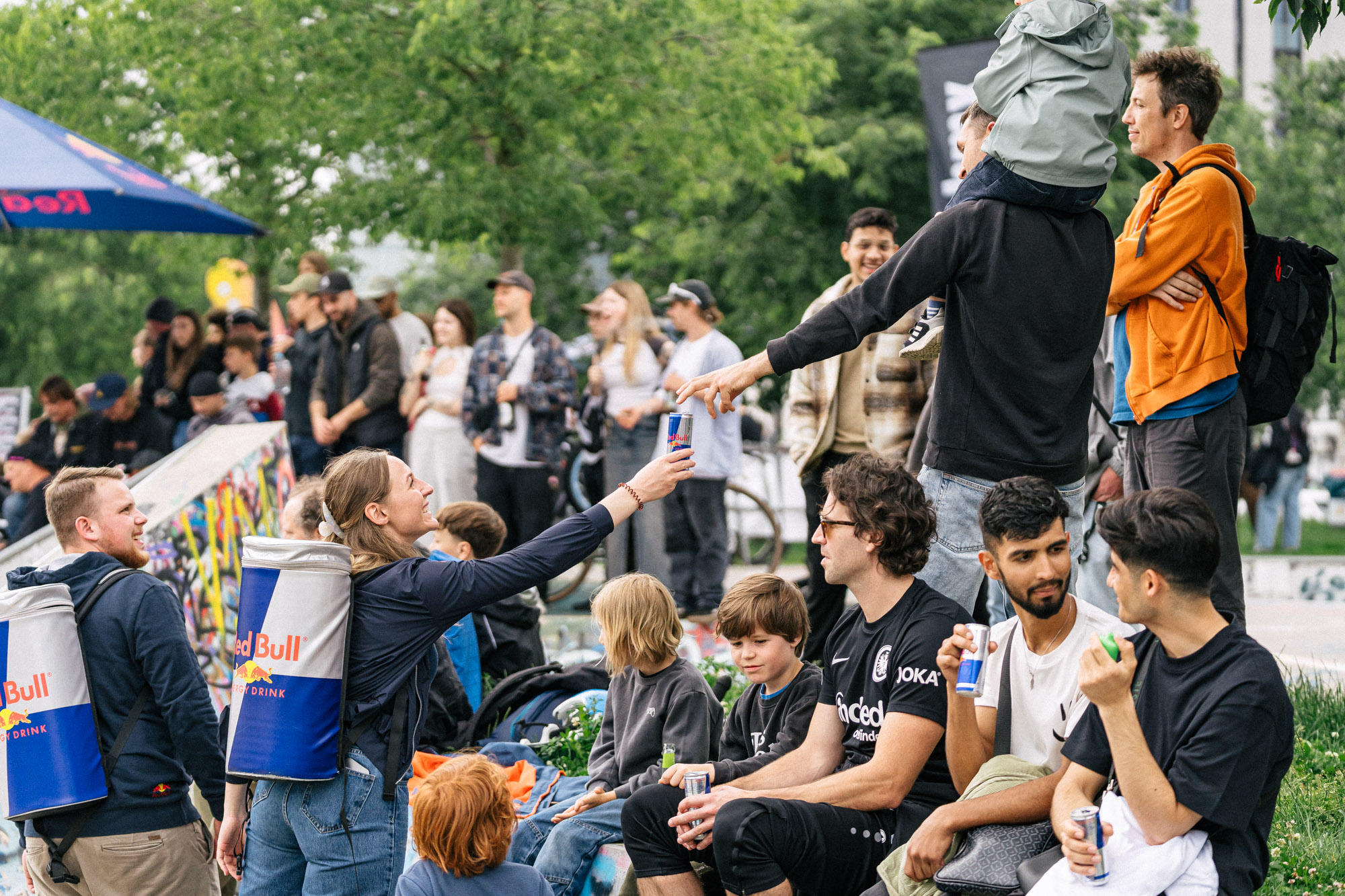 Free Kaltegetränke für die Zuschauer:innen