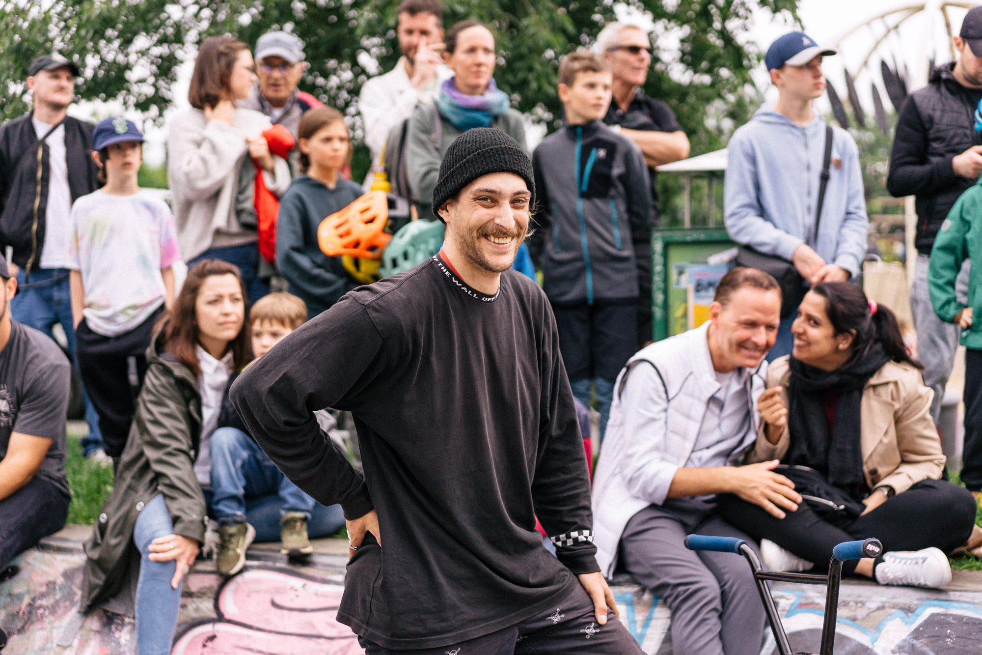 Jason Eustathiou war als Teil der griechischen Delegation im Hafenpark dabei