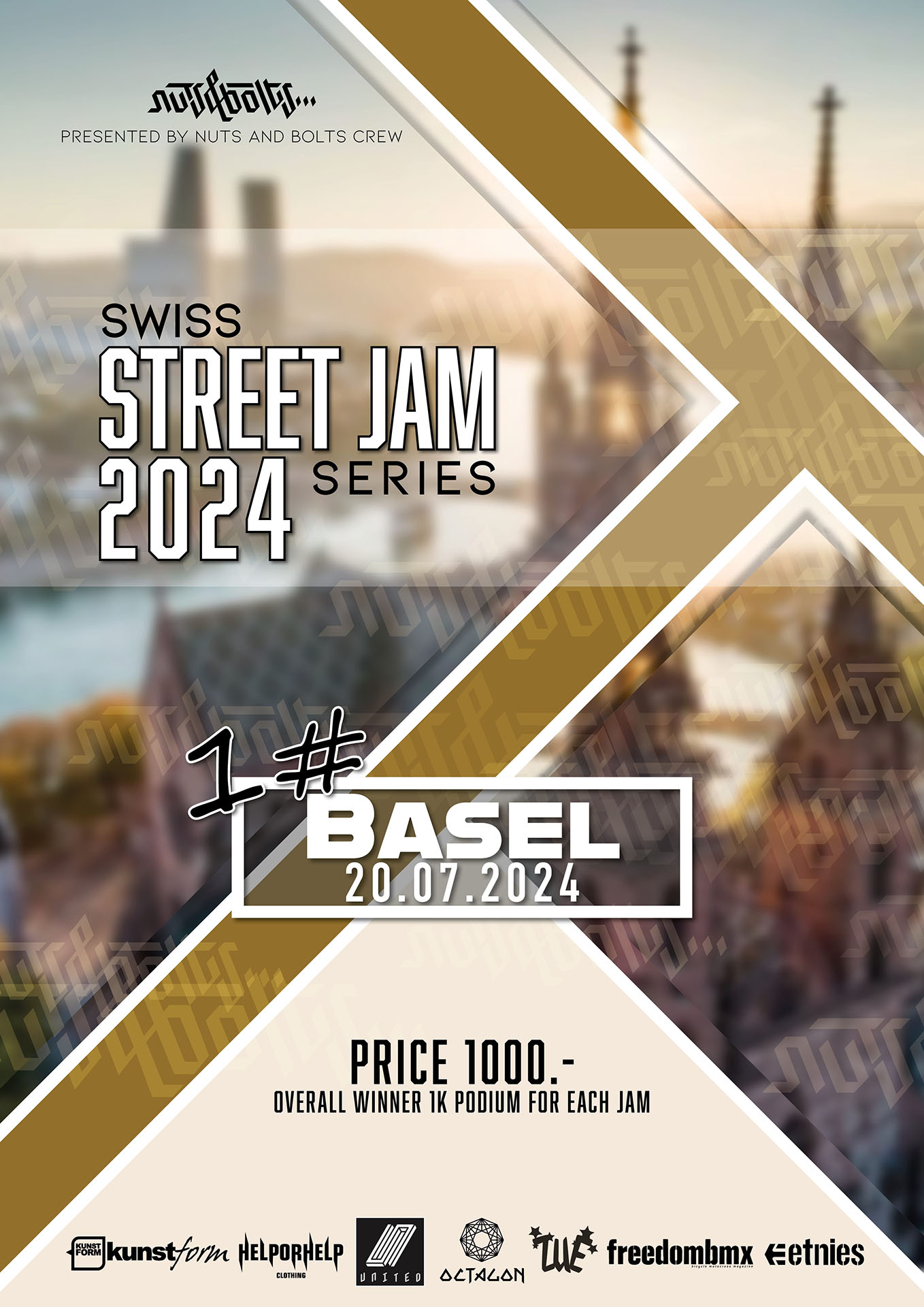 Die Nuts and Bolts Crew macht keine halben Sachen. Also auf zum ersten Stopp der Swiss Street Series 2024 in Basel (Schweiz).