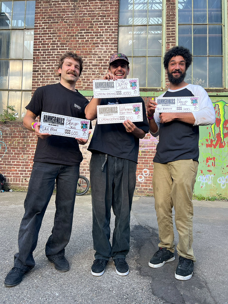 Die Gewinner des Monster Energy CashUp BMX Jams auf dem Hammer & Nails Fest 2024 in Köln