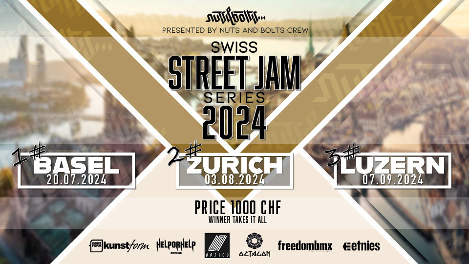 Die Nuts and Bolts Crew macht keine halben Sachen. Also auf zum ersten Stopp der Swiss Street Series 2024 in Basel (Schweiz).