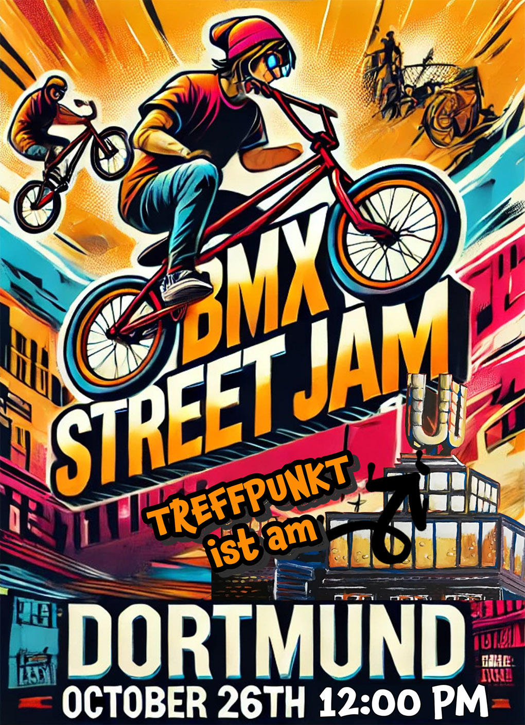 Grindsport im Schatten des Us: Am 26. Oktober 2024 findet in Dortmund ein BMX Street Jam statt. Mehr dazu erfährst du hier.