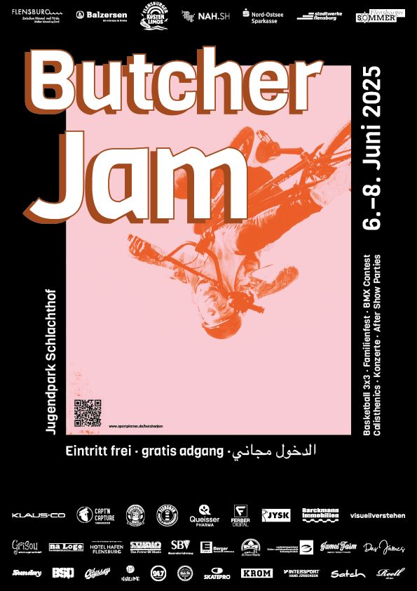 Die Sportpiraten laden auch 2025 wieder zum Butcher Jam im Schlachthof Flensburg ein. Hier erfährst du mehr.