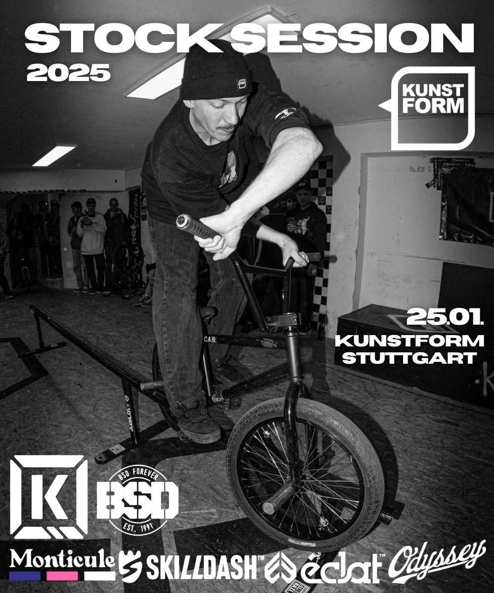 Auch 2025 laden die Homies von kunstform BMX wieder zur legendären Stock Session in den Katakomben ihres Ladengeschäfts in Stuttgart ein.