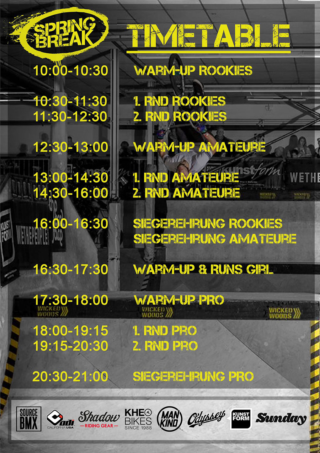 Fans der gepflegten Transitionmassage aufgepasst: Am 08.03. 2025 geht der Springbreak-Contest in der Wicked Woods in die nächste Runde!