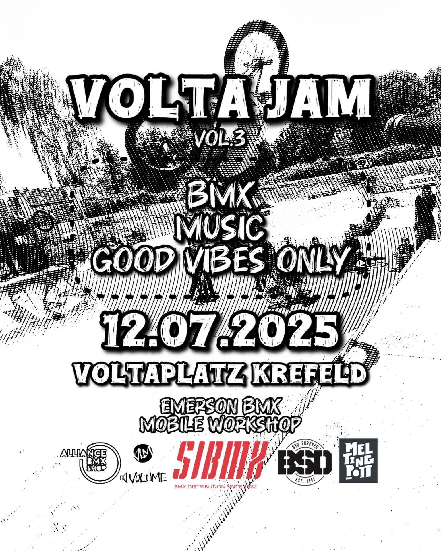 Livemusik plus BMX: Am 12. Juli 2025 geht der Volta Jam in Krefeld in die dritte Runde. Alles Weitere erfährst du hier.